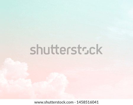 Sky and clouds. The background is pastel, subtle and gentle.