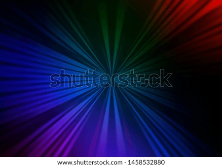 Dark Multicolor, Rainbow vector backdrop with long lines. Shining colored illustration with narrow lines. Best design for your ad, poster, banner.