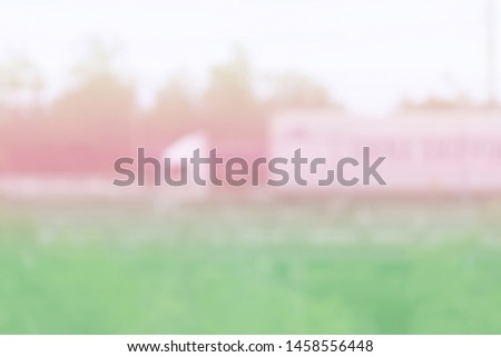 Background blur car driving fast motion on highway with beautiful pastel colors, logistics concept.