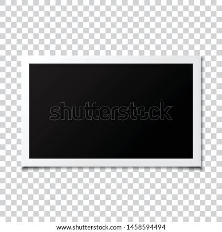 Photo frame mockup transparent background
