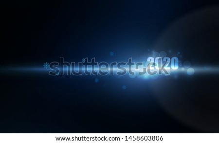 Abstract Arrow Light out 2020 christmas and Happy new year. Vector illustration