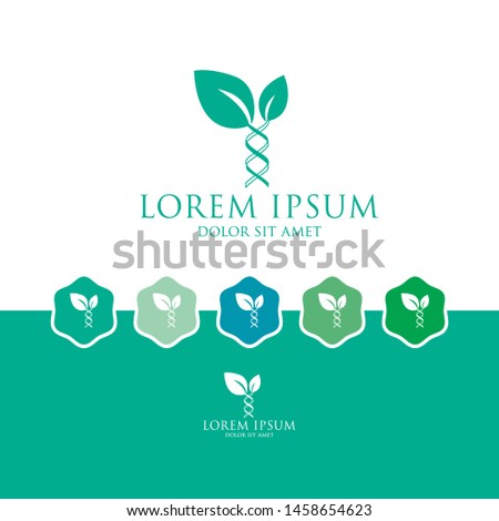 health logo design, medical and health personnel, green leaf logo