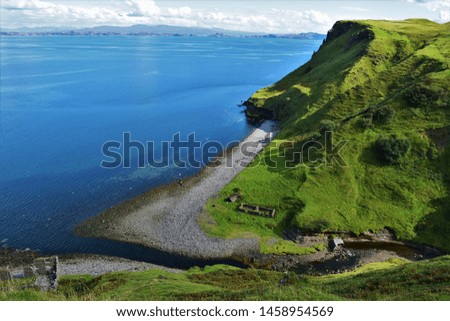 Coastal picture taken on the Isle of Skye in Scotland during summer 