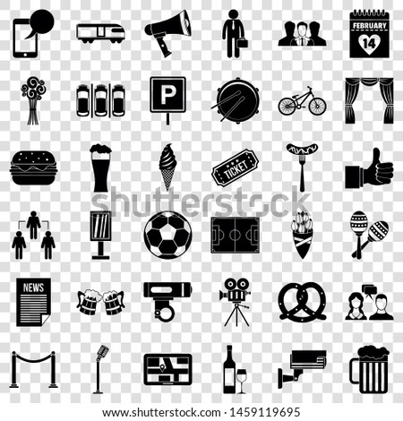 Occasion icons set. Simple style of 36 occasion vector icons for web for any design