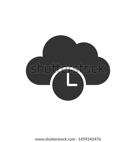 Cloud storage vector icon on white background. Cloud storage modern icon for graphic and web design. Cloud storage icon sign for logo. Cloud storage flat vector icon illustration.
