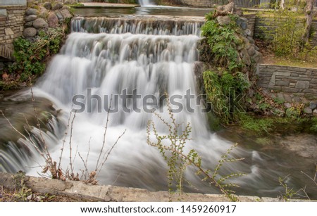 Greece - Edessa town - beautiful waterfall located at the entrance of this town