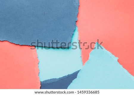 Brand identity, graphic design and back to school concept - Torn paper textured background, stationery mockup