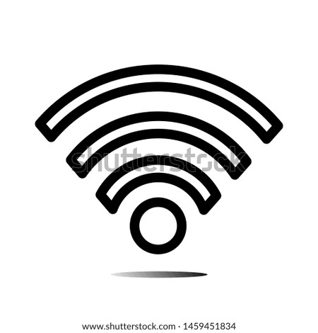 Wi-fi vector icon, sign, symbol, mobile, wireless icon,simple vector illustration