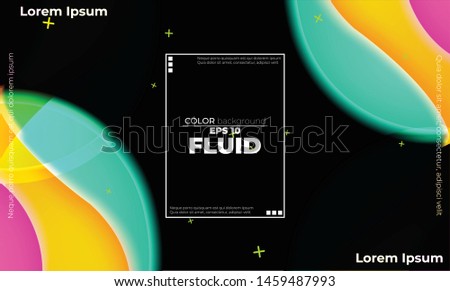 glowing neon elements with fluid gradient. Dynamic style banner design from fruit concept. suitable for poster, web,  landing page,  cover , and  greeting  card  promotion. social media