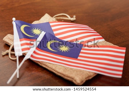 Malaysia flag concept for independence day or merdeka Royalty-Free Stock Photo #1459524554
