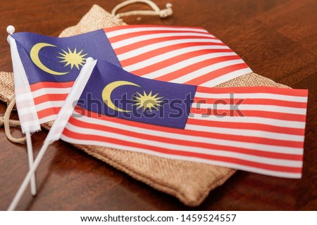 Malaysia flag concept for independence day or merdeka Royalty-Free Stock Photo #1459524557