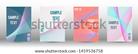 Modern abstract background.  A set of modern abstract covers. Artistic covers design.  Future futuristic template with abstract current forms for banner design, poster, booklet, report, magazine. 
