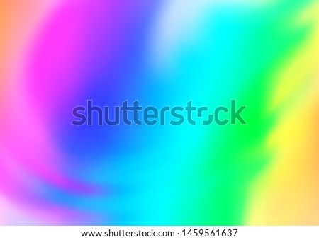 Light Multicolor, Rainbow vector blurred shine abstract template. A vague abstract illustration with gradient. The template for backgrounds of cell phones.