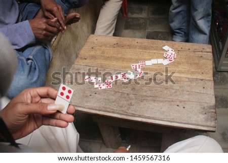 domino card game with strategy