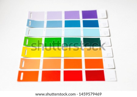 Color palette, guide of paint samples catalog. Moscow, 2019 