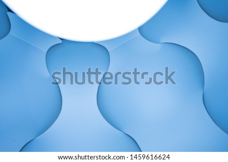 abstract blue shapes of dim light