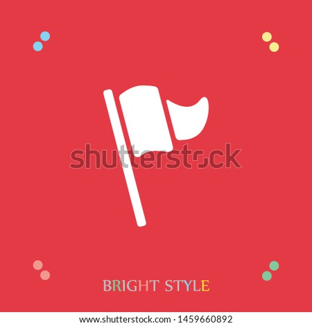 A flag icon vector. A flag vector graphic illustration. A sign of a flag.