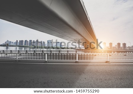 City overpass in the morning