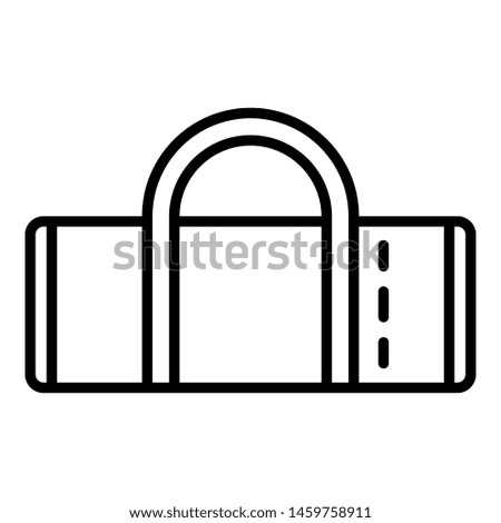 Sport bag icon. Outline sport bag icon for web design isolated on white background