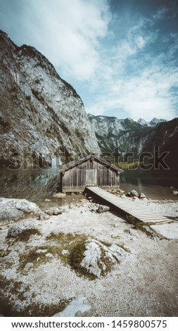 Some picture about the königssee obersee in Germany