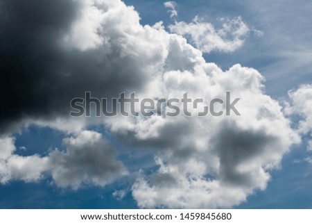 Dramatic blue sky with clouds summer mood background fine art high quality prints products fifty megapixels
