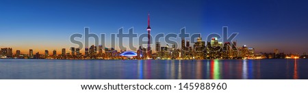 Toronto skyline panorama