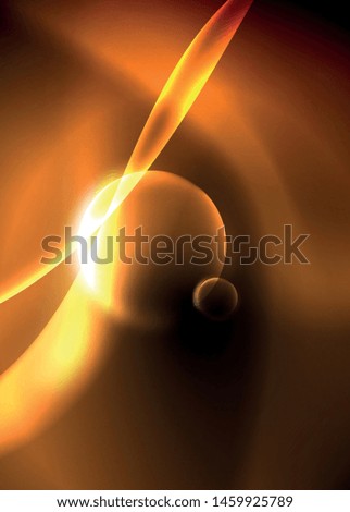 Dark space with shiny neon light motion waves. Abstract concept graphic element. Vector neon background. Technology background. Black background.
