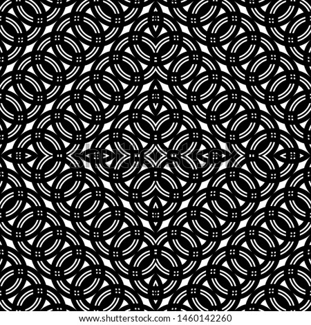 Design seamless geometric pattern. Abstract monochrome grating background. Vector art