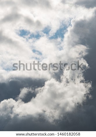white clouds at blue sky as background