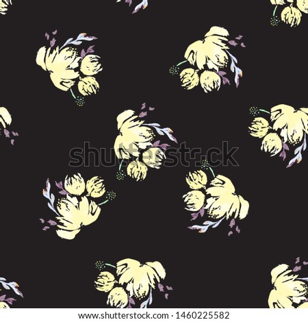 Vintage flower abstract native, great design for any purposes. Colorful floral seamless pattern. Tribal decorative template. Vector vintage illustration.