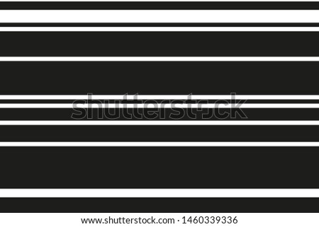 Elegant pattern with horizontal black and white lines. Seamless background. Design fo fabric print, wallpapers, civers