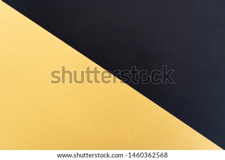Blank black and gold geometric diagonal background. Layout for business, posters and banners.