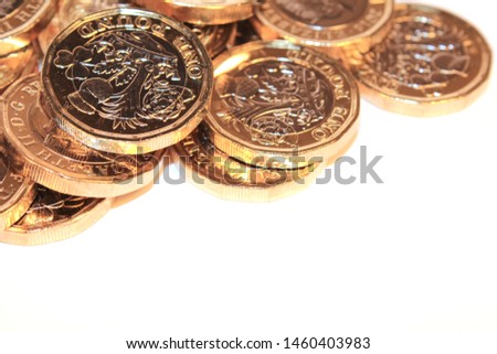 Assorted £1 (one pound) coin photos