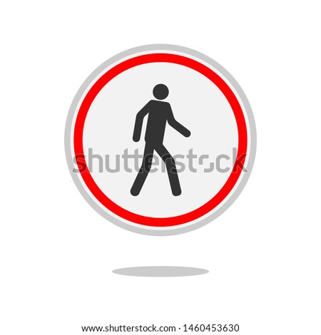 Man Walking Icon. Moving Forward Gesture  Illustration As A Simple Vector Sign & Trendy Symbol for Design,  Websites, Presentation or Mobile Application.