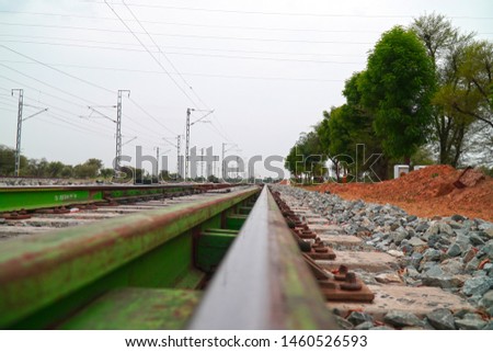 beautiful Indian railway line track
