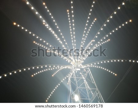 Light​ at​ night, there​ is​ a​ daytime​ boat​ festival​ in​ Thailand, Lopburi​ banmi Royalty-Free Stock Photo #1460569178