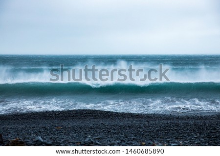 Ocean waves, atlantic ocean Icelands