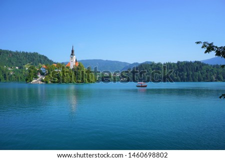The Lake Bled in Slovenia