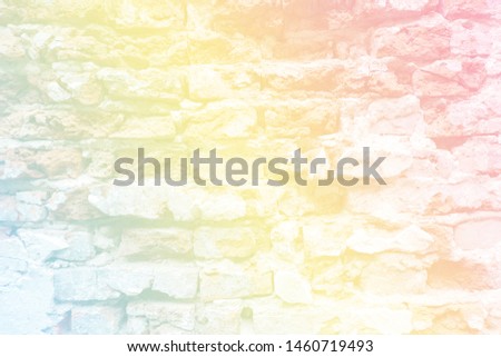 Wall brick texture seamless  subtle background pastel gradient color for nature abstract background.