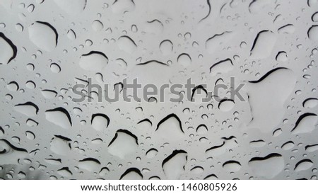 A raindrops on the window 