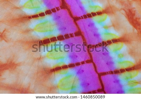 Fabric tie dye colorful pattern abstract background