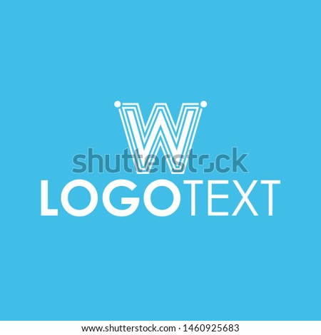 Vector logos that describe the letter W in a modern and elegant style
