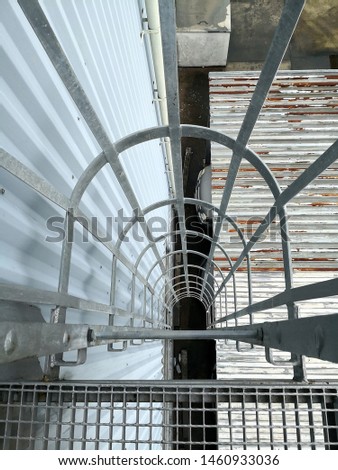 Fire escape at the water plant