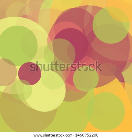 Abstract Generative Art color distributed circles figures background illustration