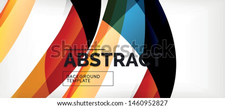 Linear wave web template. Vector illustration bright design. Decorative print. Decorative backdrop vector. Vector business illustration. Line illustration.