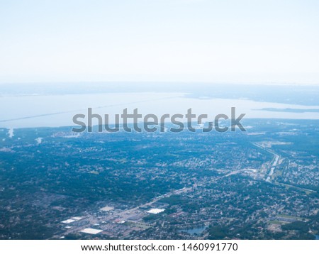 Aerial view of Tampa in Florida, USA