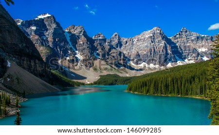 Lake loiuse, Canada Royalty-Free Stock Photo #146099285