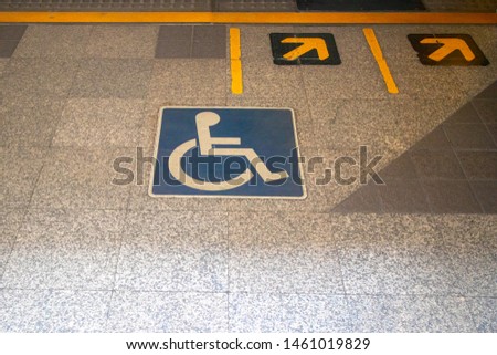 handicap disability wheelchair sign or symbol