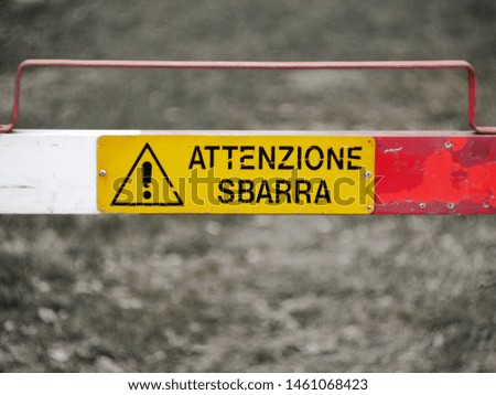 message of warning in italy 