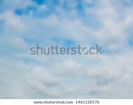 Subtle background blue sky with clouds blurred,for background.